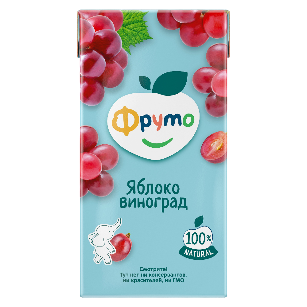 Нектар «Фруто» из яблок и красного винограда