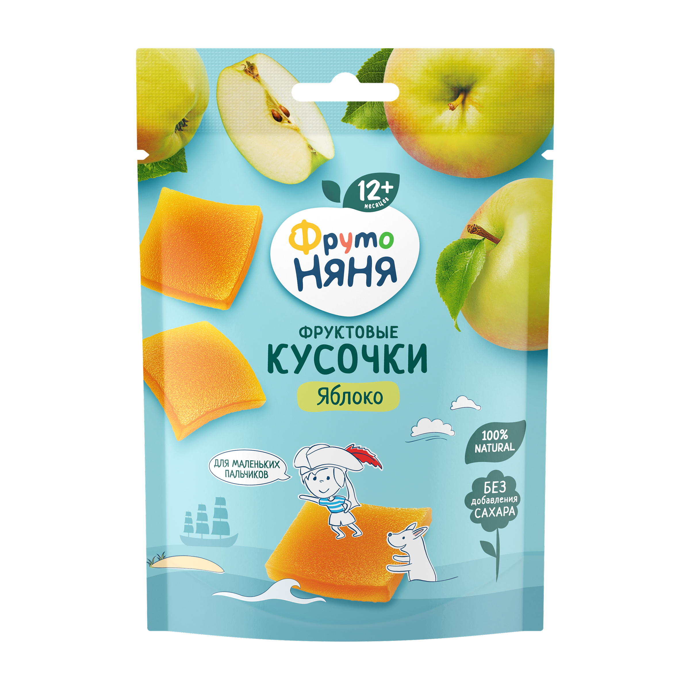 Фруктовые кусочки из яблока