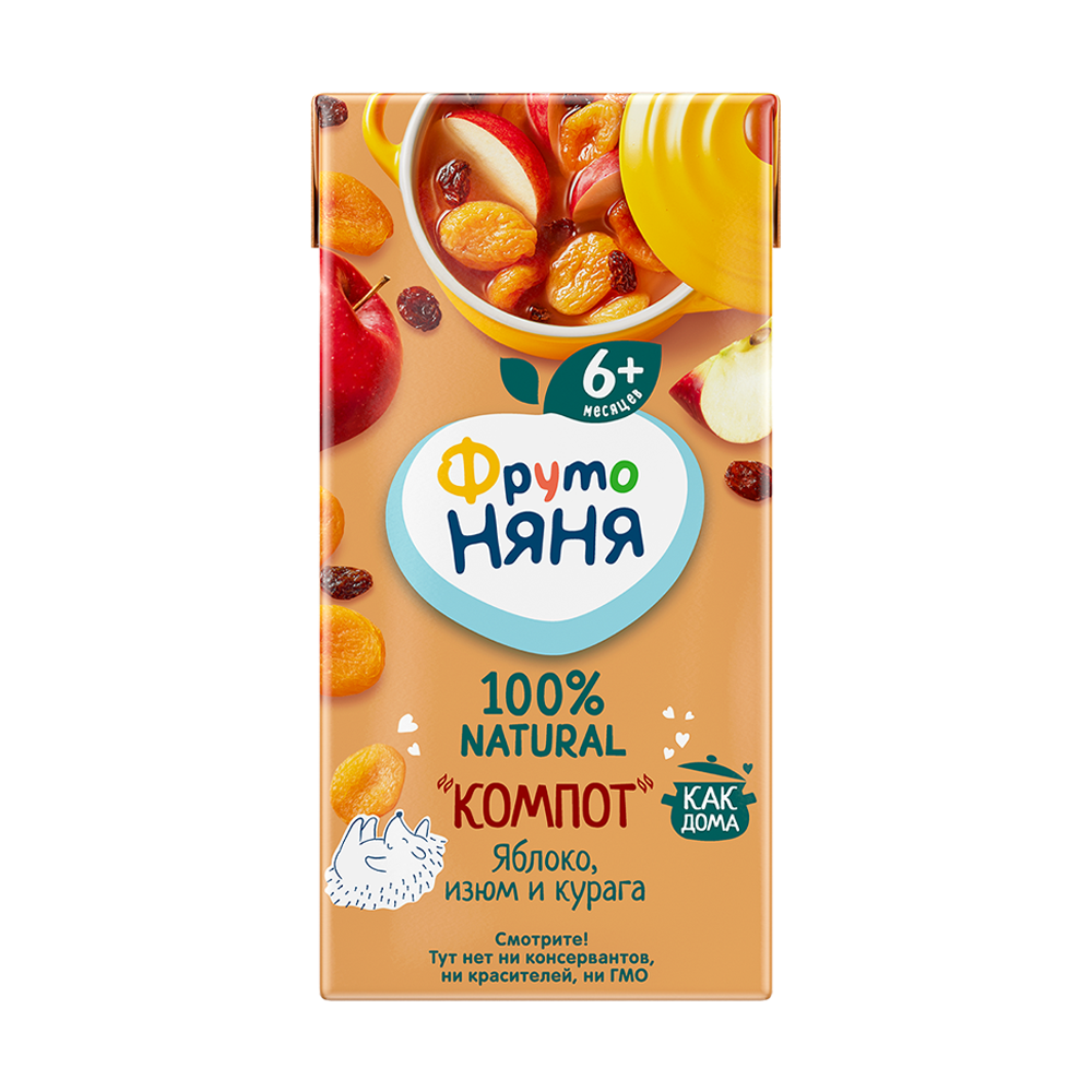 «Компот» из яблок с экстрактом изюма и кураги