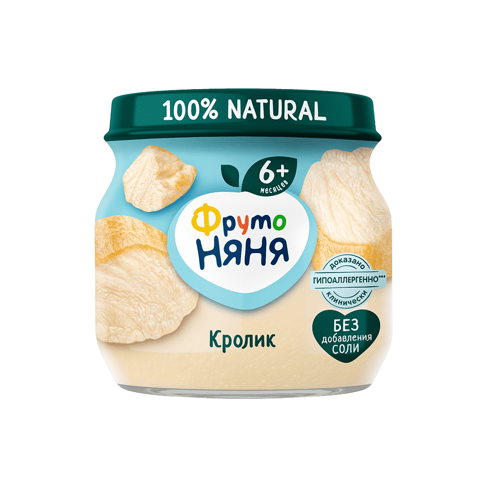 Пюре из мяса кролика