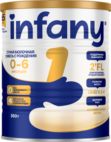 Детская смесь Infany 1, 0-6 месяцев 350 г.