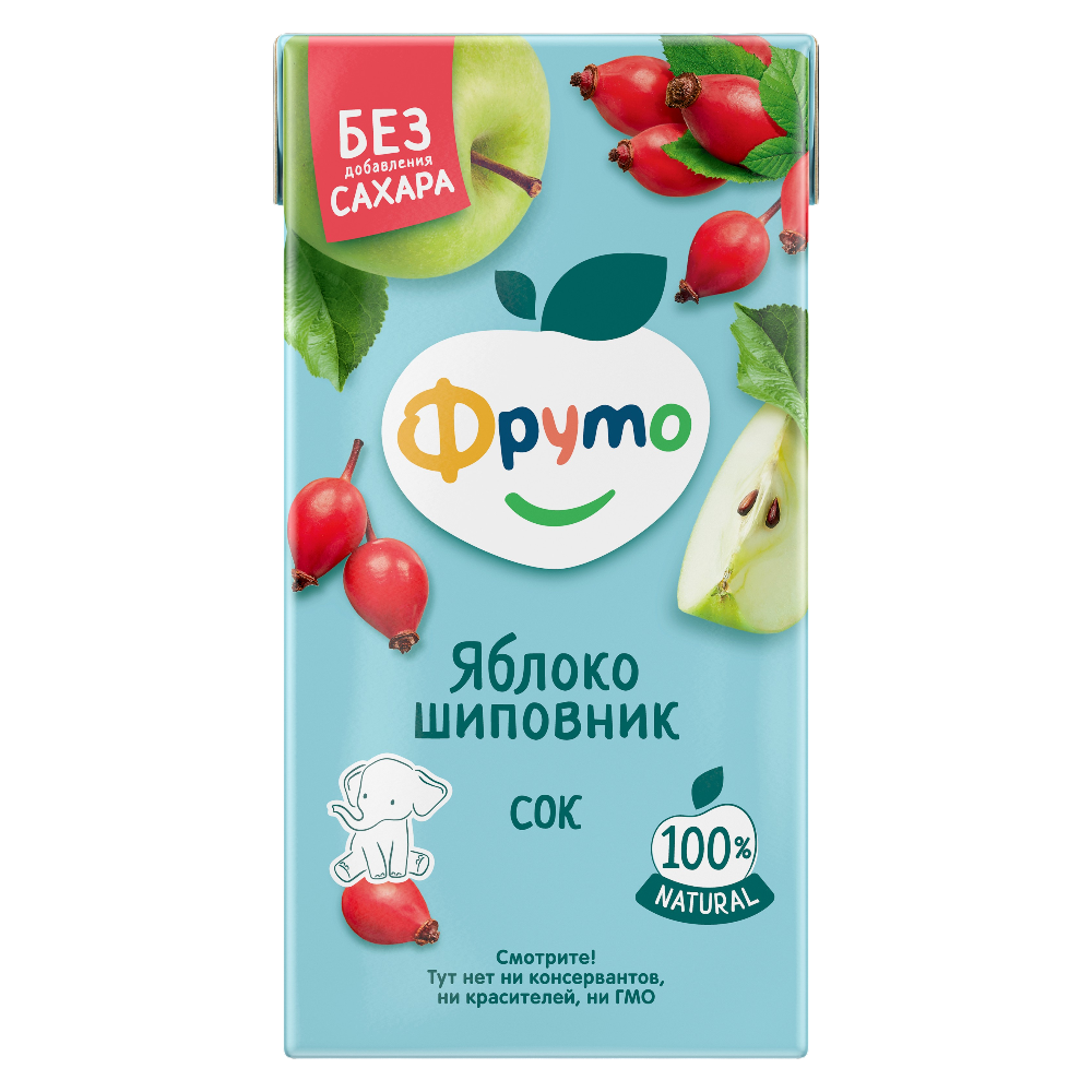 Сок «Фруто» из яблок и шиповника