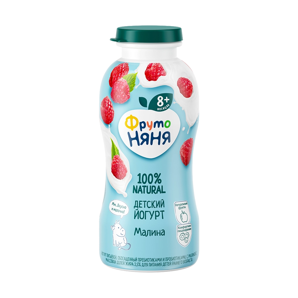 Йогурт питьевой с малиной