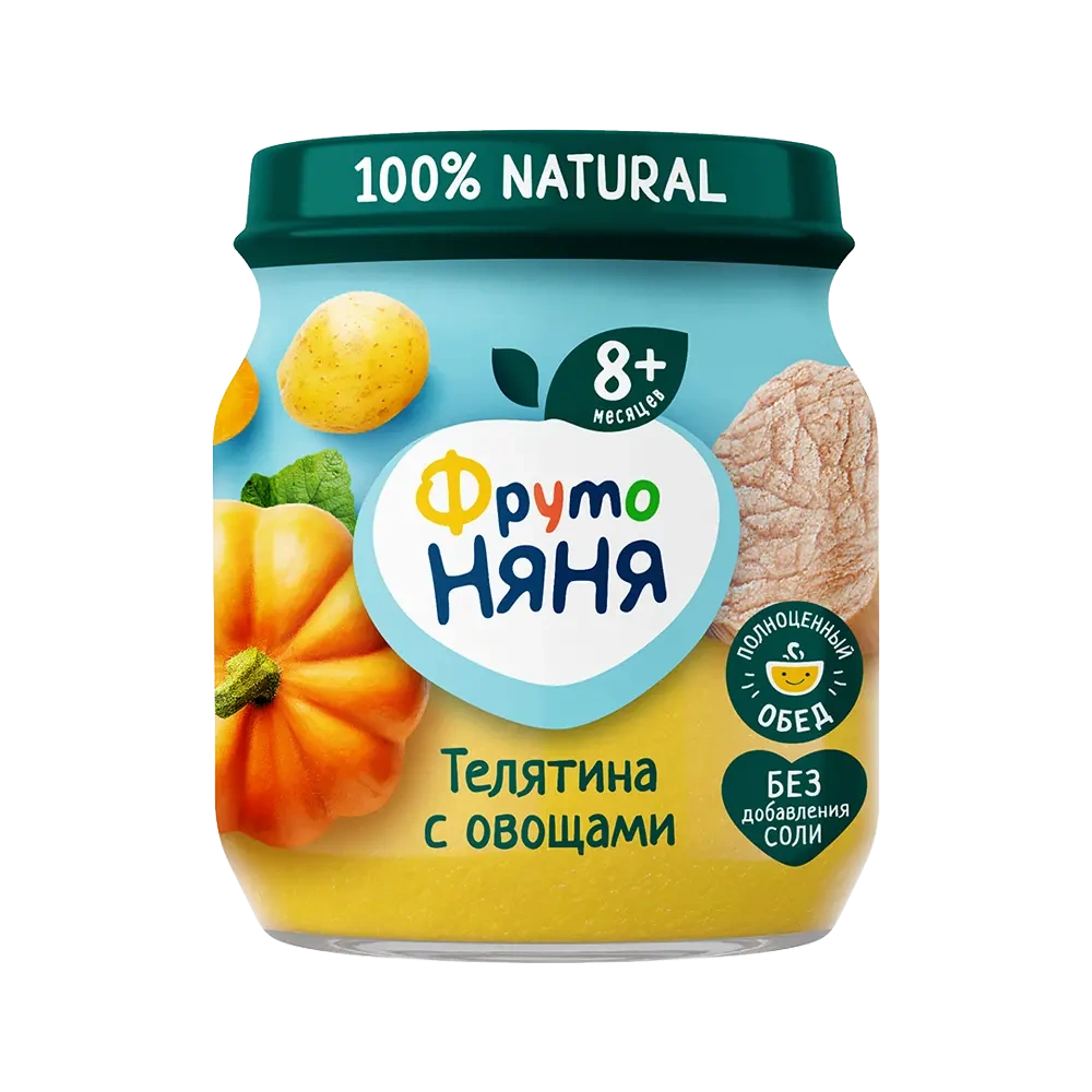 «ФрутоНяня» пюре из телятины с овощами