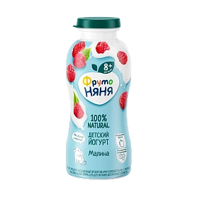 Йогурт питьевой с малиной