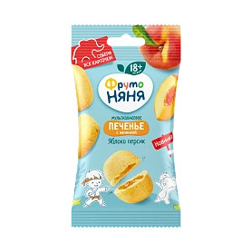 Детское печенье с яблоком и персиком